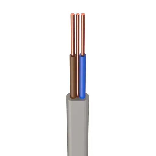 Doncaster Cables H6242Y 2.5mm² PVC Twin & Earth Cable – Grey (50m Drum)