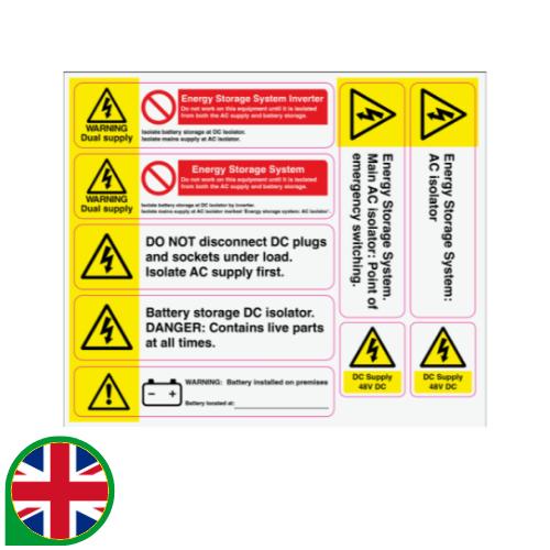 Battery Hazard Label