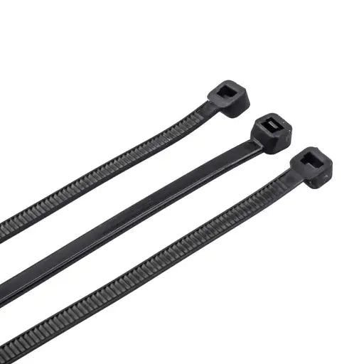 Engex 300mm x 4.8mm Cable Ties – Black (Pack of 100)