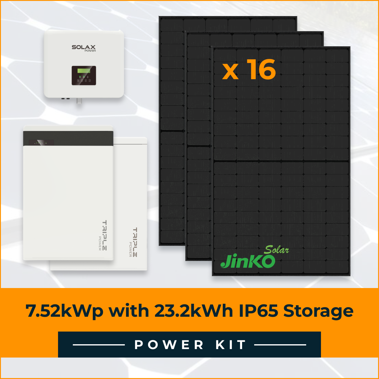16 Panel 23.2kWh Solax Power Kit