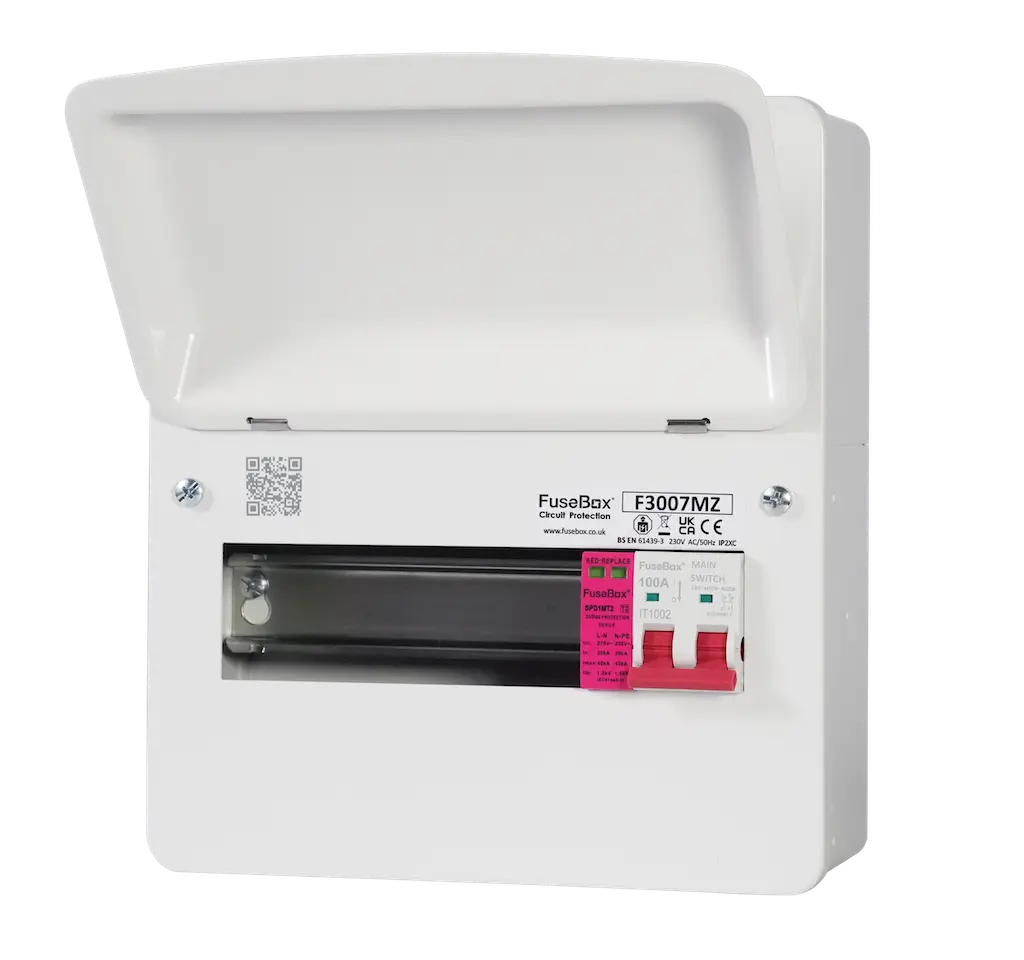 FuseBox 7 Way Consumer Unit with 100A Main Switch and Type 2 SPD