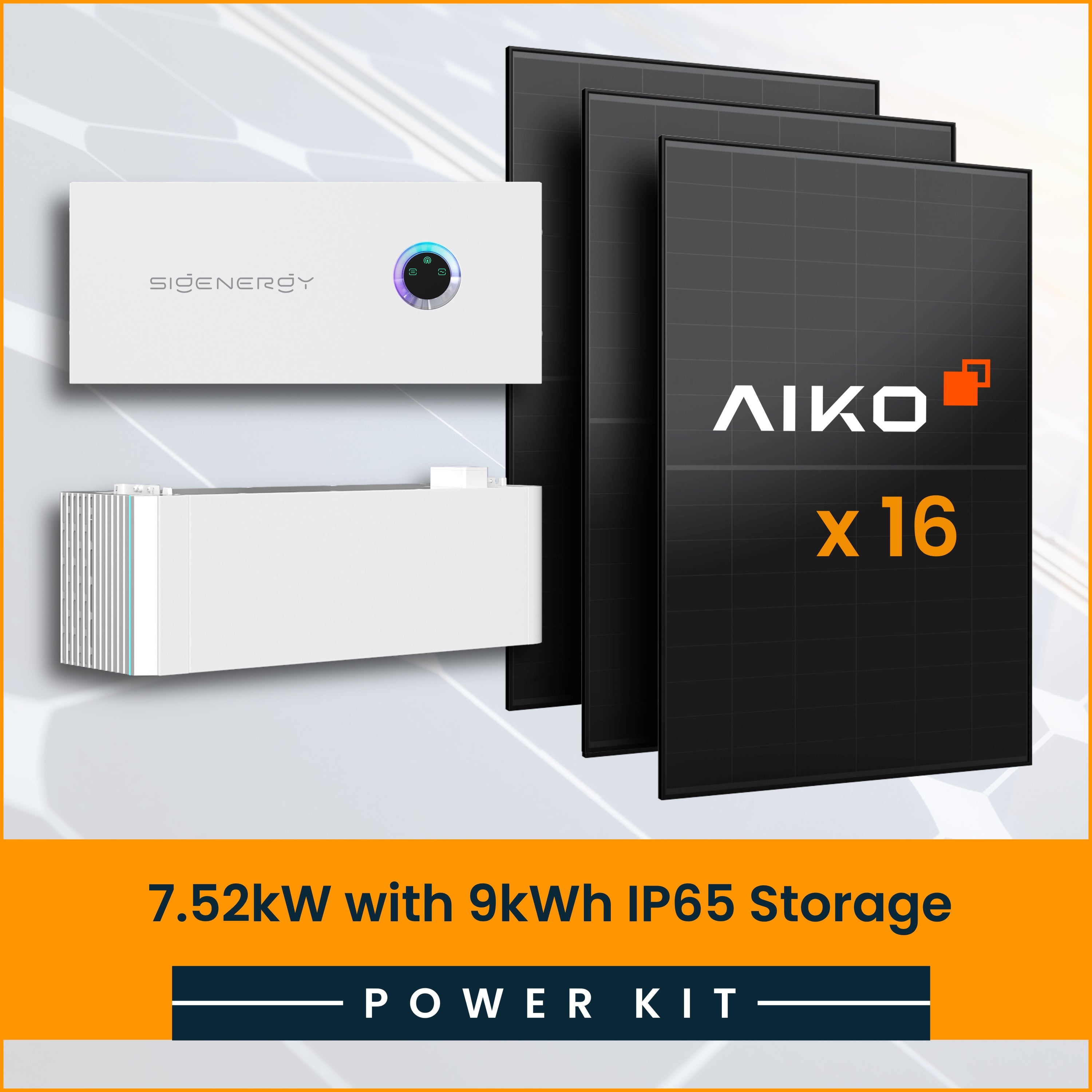 7.52kW Sigenergy Power Kit with 9kWh Storage
