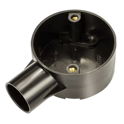 Centaur 25mm PVC Conduit Terminal Box – Black