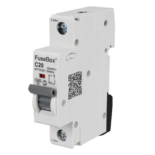 FuseBox 20A Single Pole 10kA C Curve MCB
